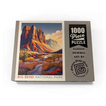 Big Bend National Park: Wonderland, Vintage Poster 1000 Jigsaw Puzzle box view3