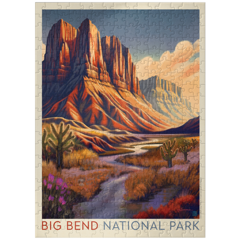 puzzleplate Big Bend National Park: Wonderland, Vintage Poster 300 Jigsaw Puzzle