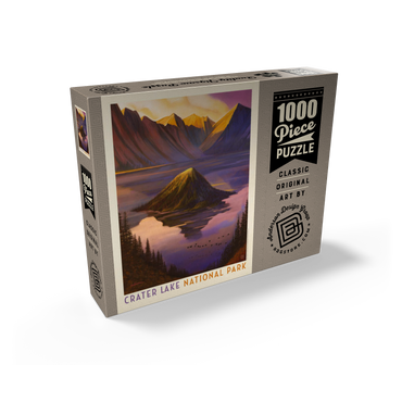 Crater Lake National Park: Morning Glory, Vintage Poster 1000 Jigsaw Puzzle box view2