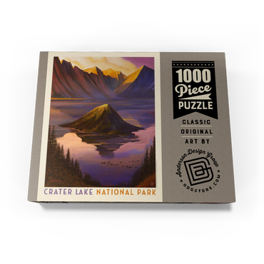 Crater Lake National Park: Morning Glory, Vintage Poster 1000 Jigsaw Puzzle box view3