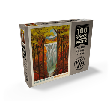 Cuyahoga Valley National Park: Autumn Glory, Vintage Poster 100 Jigsaw Puzzle box view2