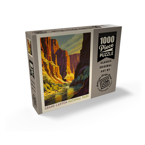 Grand Canyon National Park: Refreshing Shade, Vintage Poster 1000 Jigsaw Puzzle box view2