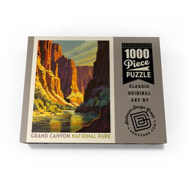 Grand Canyon National Park: Refreshing Shade, Vintage Poster 1000 Jigsaw Puzzle box view3