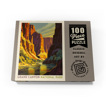 Grand Canyon National Park: Refreshing Shade, Vintage Poster 100 Jigsaw Puzzle box view3