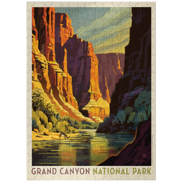 puzzleplate Grand Canyon National Park: Refreshing Shade, Vintage Poster 300 Jigsaw Puzzle