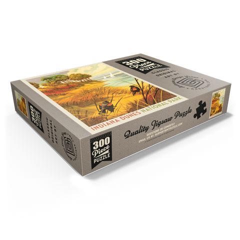 Indiana Dunes National Park: Red-winged Blackbirds, Vintage Poster 300 Jigsaw Puzzle box view1