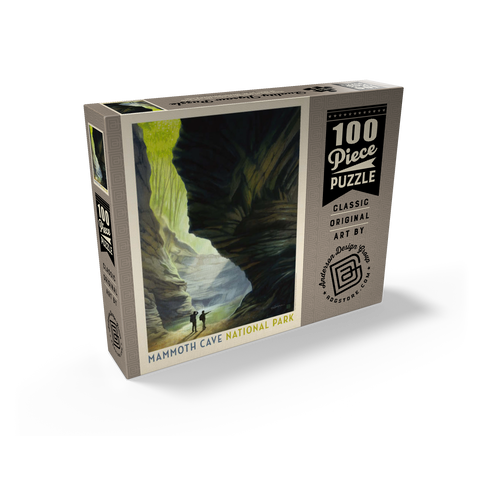 Mammoth Cave National Park: The Light Of Day, Vintage Poster 100 Jigsaw Puzzle box view2
