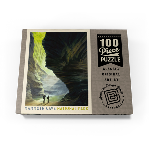 Mammoth Cave National Park: The Light Of Day, Vintage Poster 100 Jigsaw Puzzle box view3