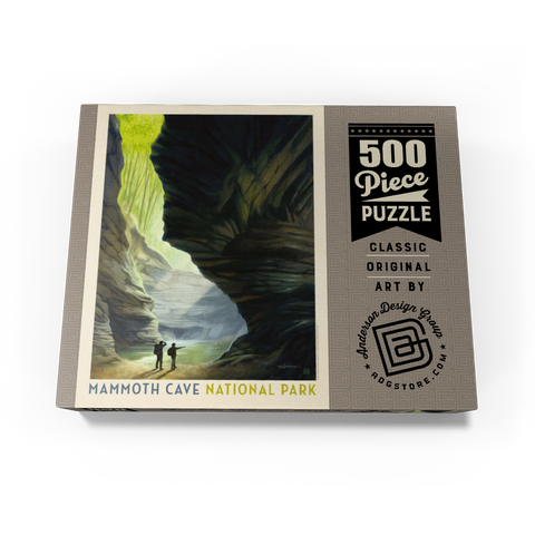 Mammoth Cave National Park: The Light Of Day, Vintage Poster 500 Jigsaw Puzzle box view3