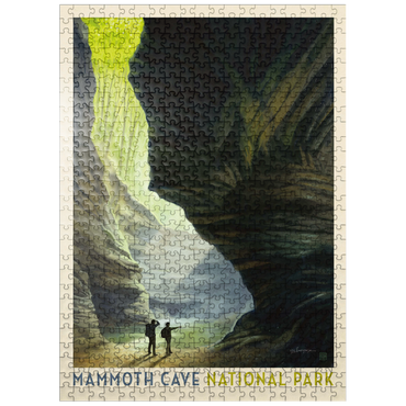 puzzleplate Mammoth Cave National Park: The Light Of Day, Vintage Poster 500 Jigsaw Puzzle
