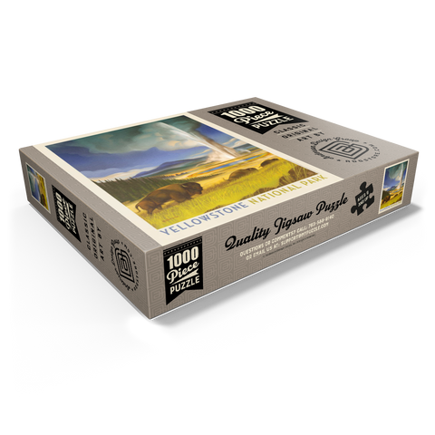 Yellowstone National Park: Wonderland, Vintage Poster 1000 Jigsaw Puzzle box view1