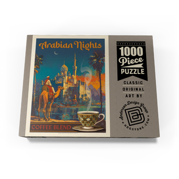 Arabian Nights Coffee Blend, Vintage Poster 1000 Jigsaw Puzzle box view3