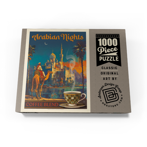 Arabian Nights Coffee Blend, Vintage Poster 1000 Jigsaw Puzzle box view3