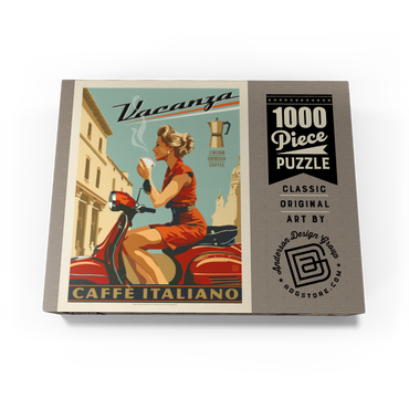 Vacanza Italiana Coffee, Vintage Poster 1000 Jigsaw Puzzle box view3