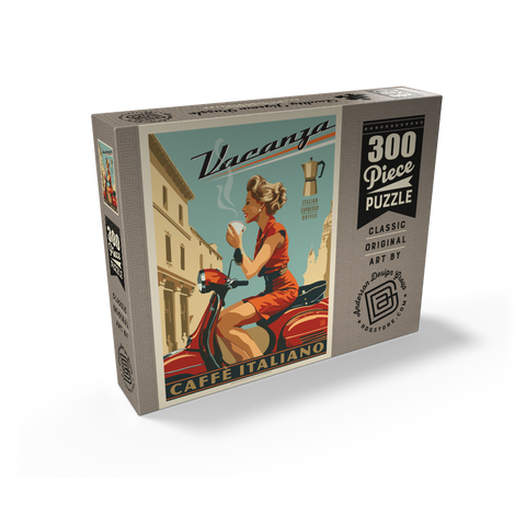 Vacanza Italiana Coffee, Vintage Poster 300 Jigsaw Puzzle box view2