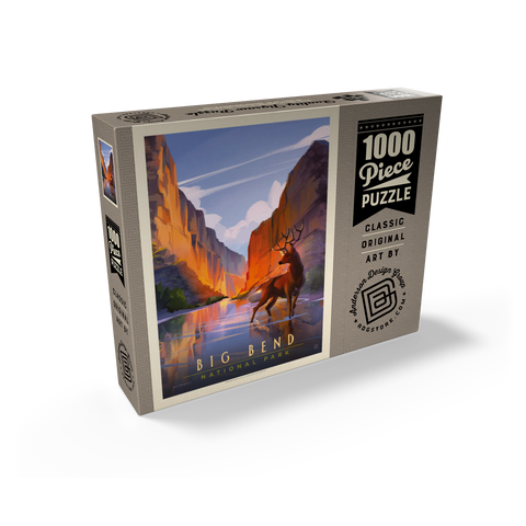 Big Bend National Park: Made In The Shade, Vintage Poster 1000 Jigsaw Puzzle box view2