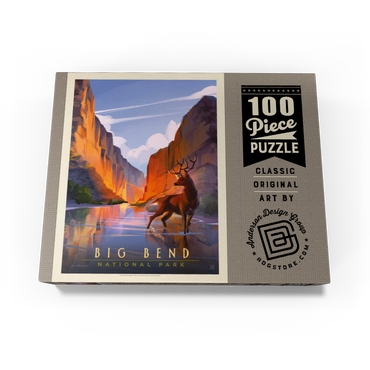 Big Bend National Park: Made In The Shade, Vintage Poster 100 Jigsaw Puzzle box view3