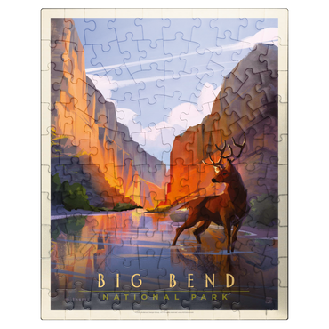 puzzleplate Big Bend National Park: Made In The Shade, Vintage Poster 100 Jigsaw Puzzle