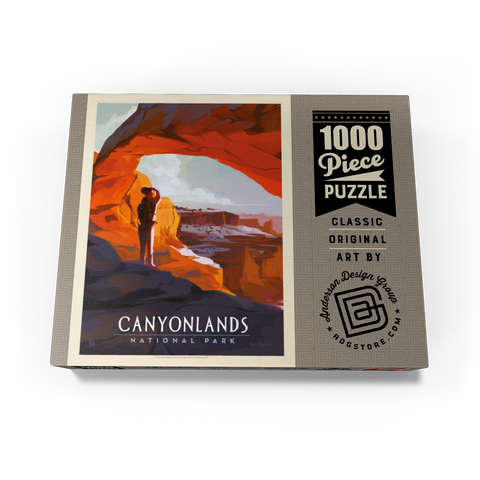 Canyonlands: Under Mesa Arch, Vintage Poster 1000 Jigsaw Puzzle box view3