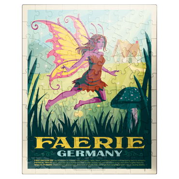 puzzleplate Mythical Creatures: Faerie (Germany), Vintage Poster 100 Jigsaw Puzzle