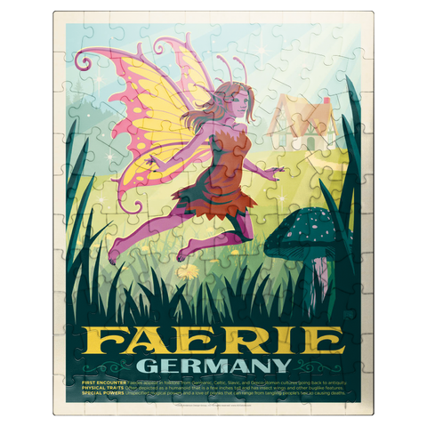 puzzleplate Mythical Creatures: Faerie (Germany), Vintage Poster 100 Jigsaw Puzzle