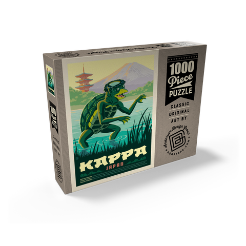 Mythical Creatures: Kappa (Japan), Vintage Poster 1000 Jigsaw Puzzle box view2