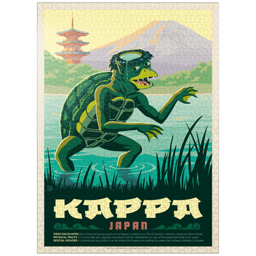 puzzleplate Mythical Creatures: Kappa (Japan), Vintage Poster 1000 Jigsaw Puzzle