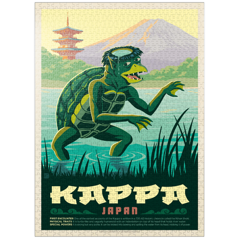 puzzleplate Mythical Creatures: Kappa (Japan), Vintage Poster 1000 Jigsaw Puzzle