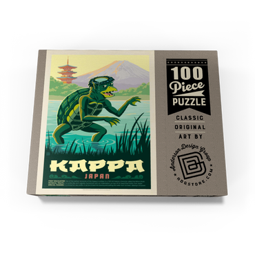 Mythical Creatures: Kappa (Japan), Vintage Poster 100 Jigsaw Puzzle box view3