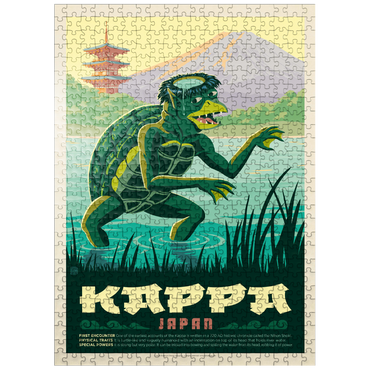 puzzleplate Mythical Creatures: Kappa (Japan), Vintage Poster 500 Jigsaw Puzzle