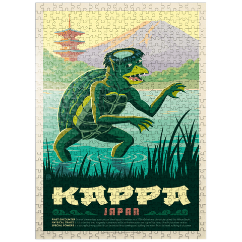 puzzleplate Mythical Creatures: Kappa (Japan), Vintage Poster 500 Jigsaw Puzzle