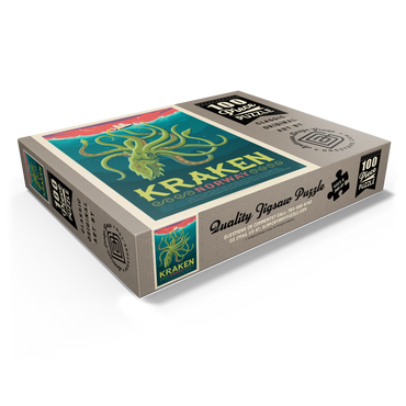 Mythical Creatures: Kraken (Norway), Vintage Poster 100 Jigsaw Puzzle box view1