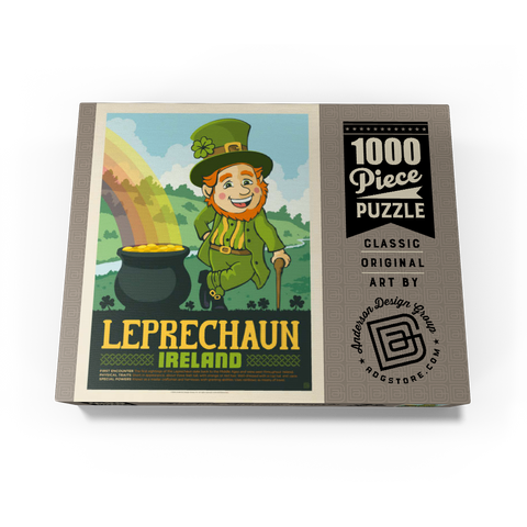 Mythical Creatures: Leprechaun (Ireland), Vintage Poster 1000 Jigsaw Puzzle box view3