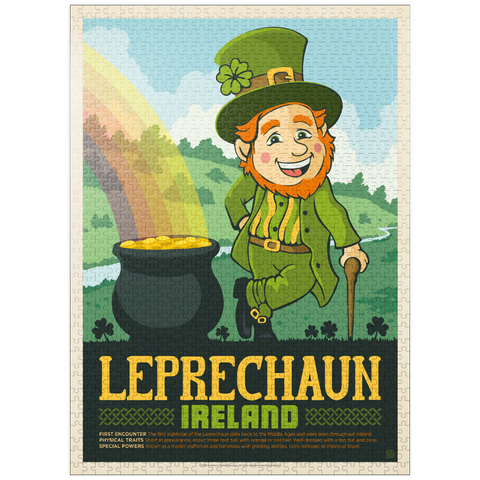 puzzleplate Mythical Creatures: Leprechaun (Ireland), Vintage Poster 1000 Jigsaw Puzzle