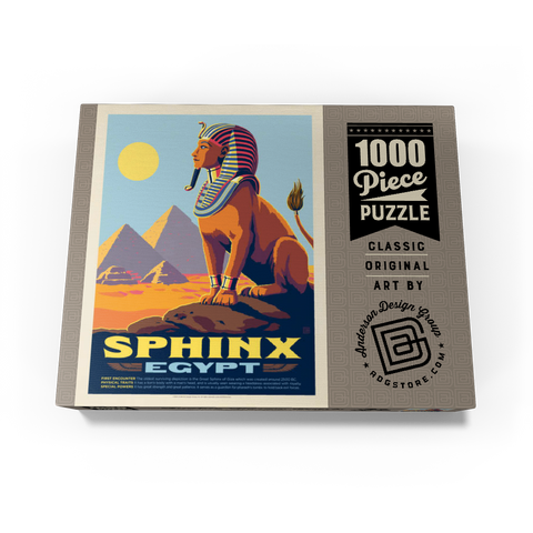 Mythical Creatures: Sphinx (Egypt), Vintage Poster 1000 Jigsaw Puzzle box view3