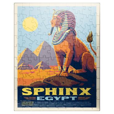 puzzleplate Mythical Creatures: Sphinx (Egypt), Vintage Poster 100 Jigsaw Puzzle