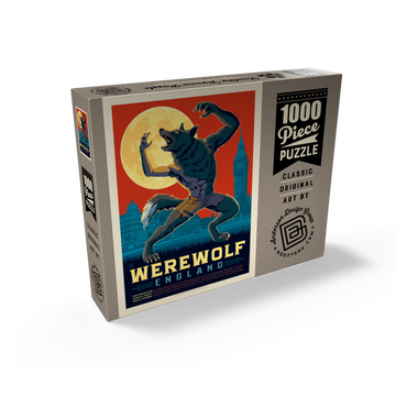 Mythical Creatures: Werewolf (England), Vintage Poster 1000 Jigsaw Puzzle box view2