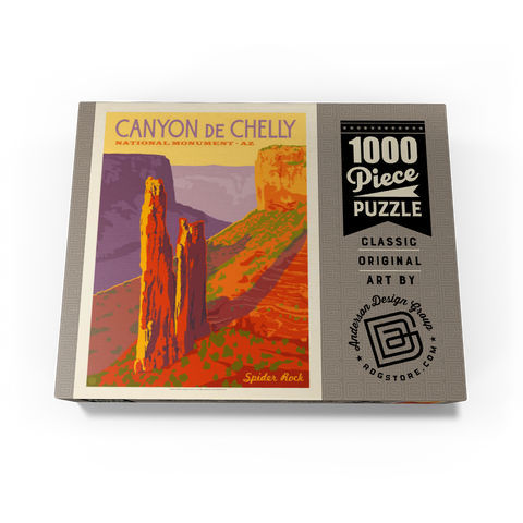 Canyon De Chelly National Monument, Arizona, Vintage Poster 1000 Jigsaw Puzzle box view3