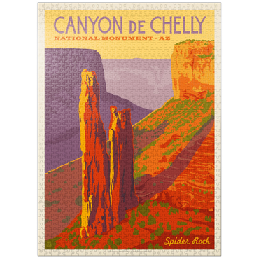 puzzleplate Canyon De Chelly National Monument, Arizona, Vintage Poster 1000 Jigsaw Puzzle