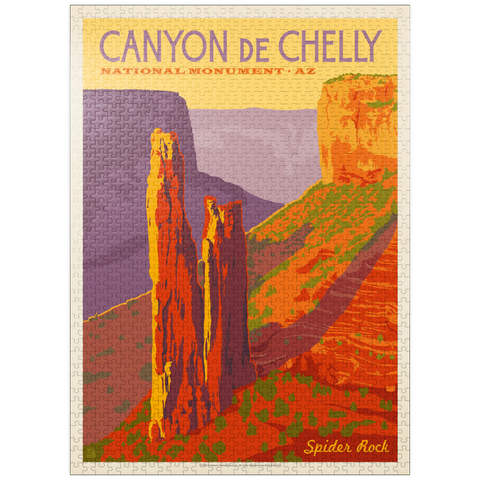 puzzleplate Canyon De Chelly National Monument, Arizona, Vintage Poster 1000 Jigsaw Puzzle