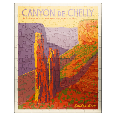 puzzleplate Canyon De Chelly National Monument, Arizona, Vintage Poster 100 Jigsaw Puzzle