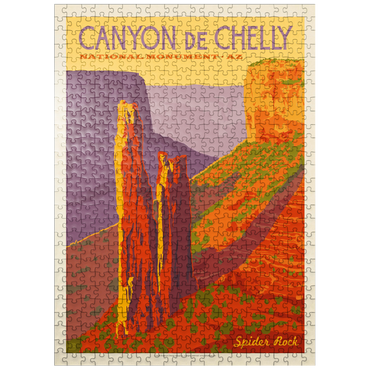 puzzleplate Canyon De Chelly National Monument, Arizona, Vintage Poster 500 Jigsaw Puzzle