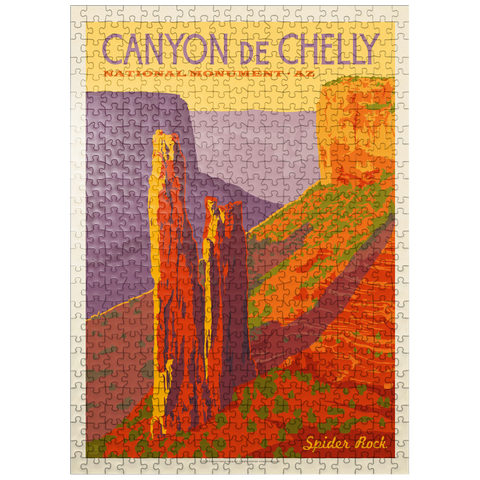 puzzleplate Canyon De Chelly National Monument, Arizona, Vintage Poster 500 Jigsaw Puzzle