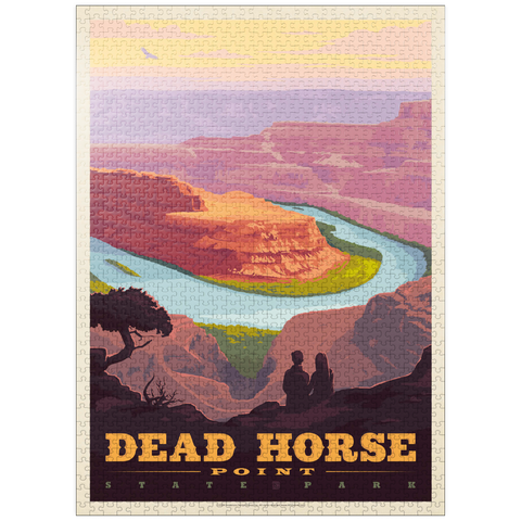 puzzleplate Dead Horse Point State Park, Utah, Vintage Poster 1000 Jigsaw Puzzle