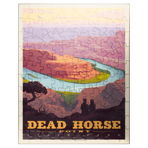 puzzleplate Dead Horse Point State Park, Utah, Vintage Poster 100 Jigsaw Puzzle