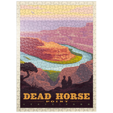 puzzleplate Dead Horse Point State Park, Utah, Vintage Poster 500 Jigsaw Puzzle