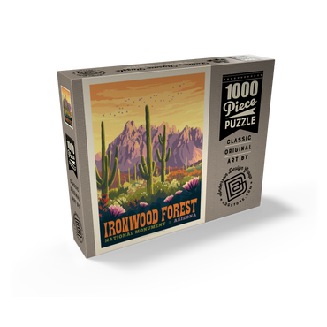 Ironwood Forest National Monument, Arizona, Vintage Poster 1000 Jigsaw Puzzle box view2