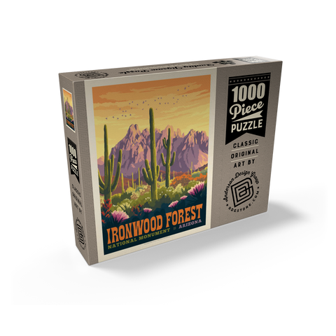 Ironwood Forest National Monument, Arizona, Vintage Poster 1000 Jigsaw Puzzle box view2