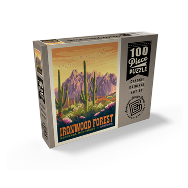 Ironwood Forest National Monument, Arizona, Vintage Poster 100 Jigsaw Puzzle box view2