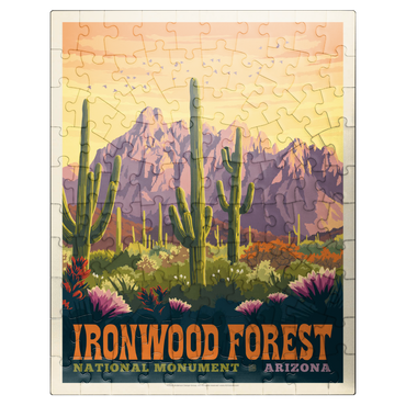 puzzleplate Ironwood Forest National Monument, Arizona, Vintage Poster 100 Jigsaw Puzzle